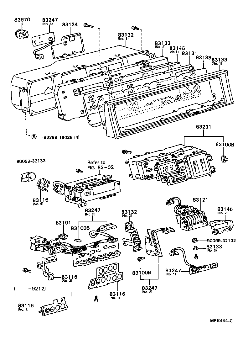 83131-40030 DIAL, METER, NO.1 product image