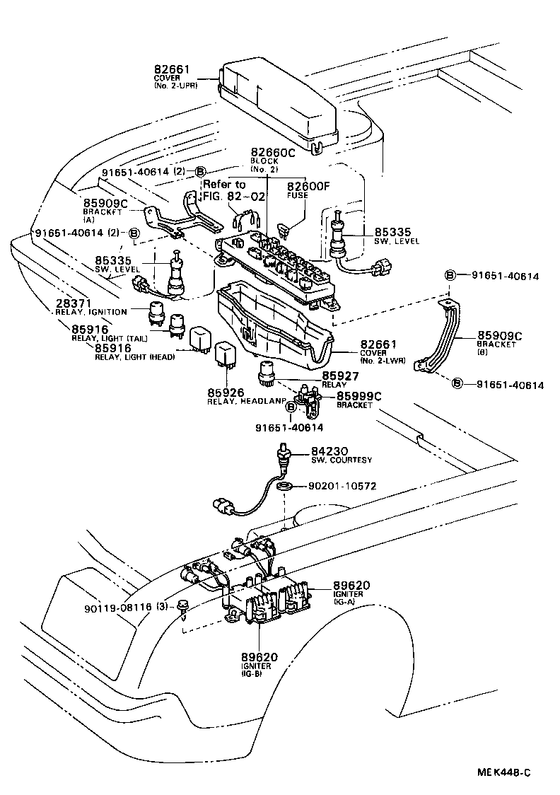 84140-40030 SWITCH ASSY, HEADLAMP DIMMER product image