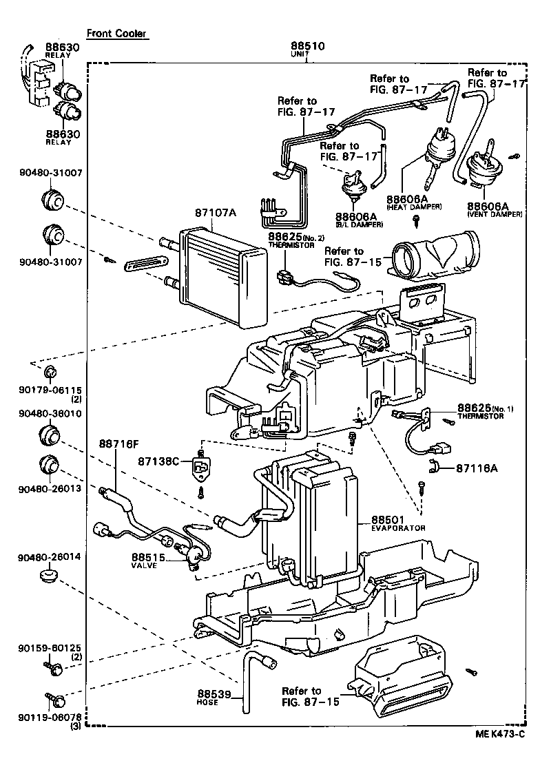 88515-40070 VALVE, COOLER EXPANSION product image