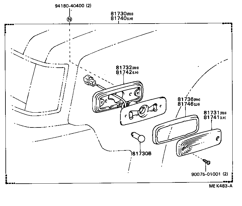 81730-91401 LAMP ASSY, SIDE TURN SIGNAL, RH product image