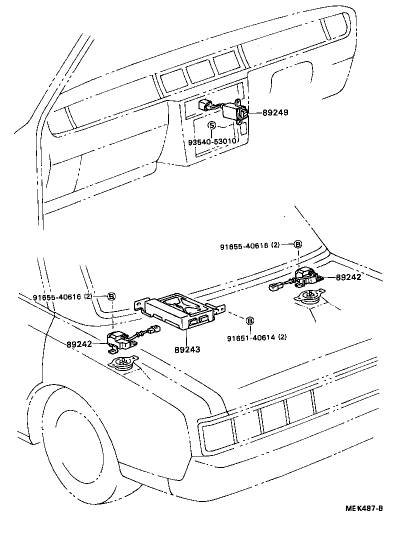 89249-40010 SWITCH, ABSORBER CONTROL product image