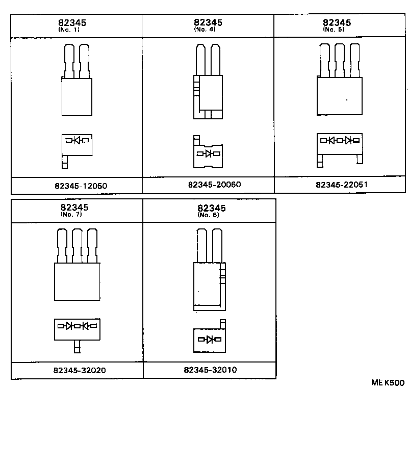 82151-32500 WIRE, FRONT DOOR, RH product image