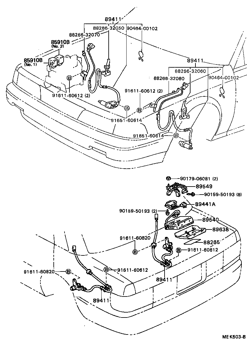 Toyota 89543-32010 SENSOR, SPEED