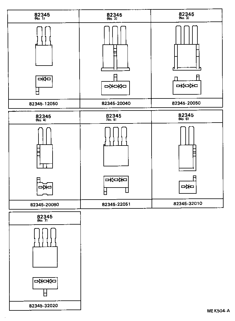 82151-32310 WIRE, FRONT DOOR, RH product image