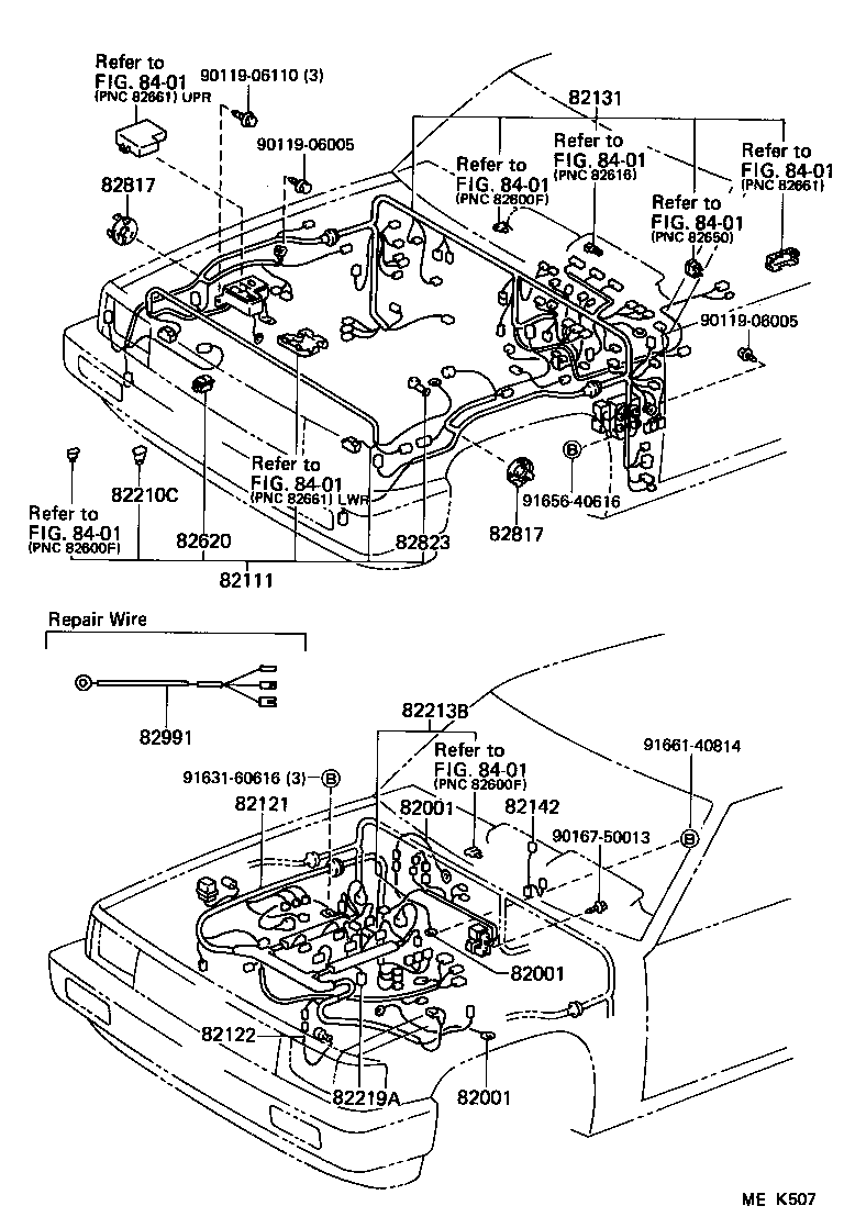 38656-89101 CABLE, MAGNET SWITCH TO WINCH product image