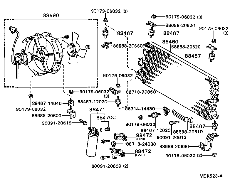 88720-20340 HOSE & ACCESSORY, AIR CONDITIONER product image