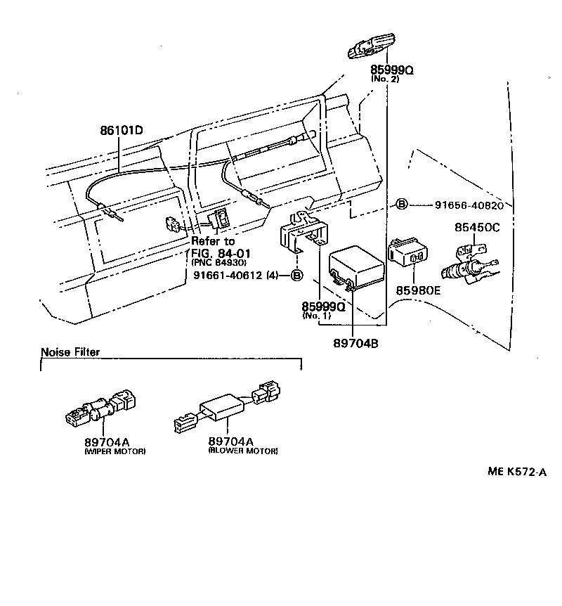 86101-36011 CORD SUB-ASSY, ANTENNA, NO.3 product image