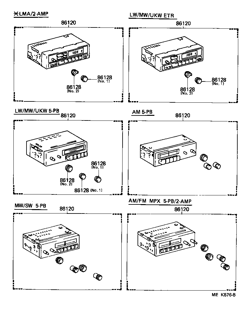 86120-37010 RECEIVER ASSY, RADIO product image