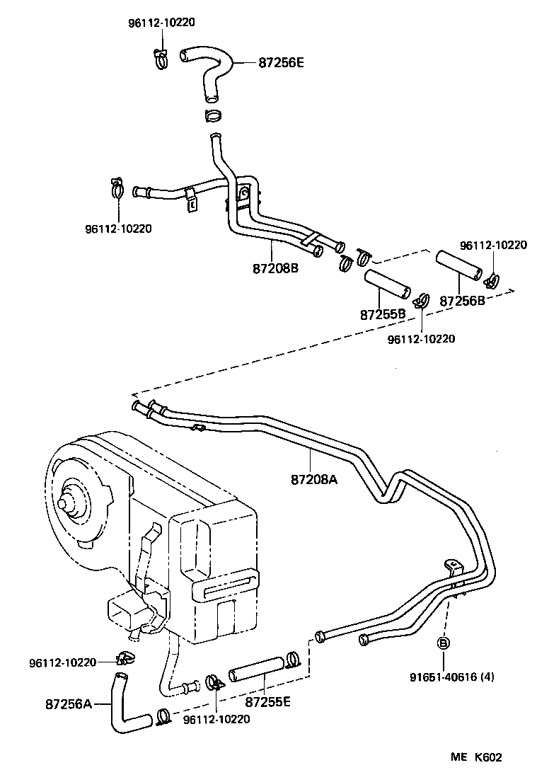 87245-90K01 HOSE, HEATER WATER, OUTLET A product image