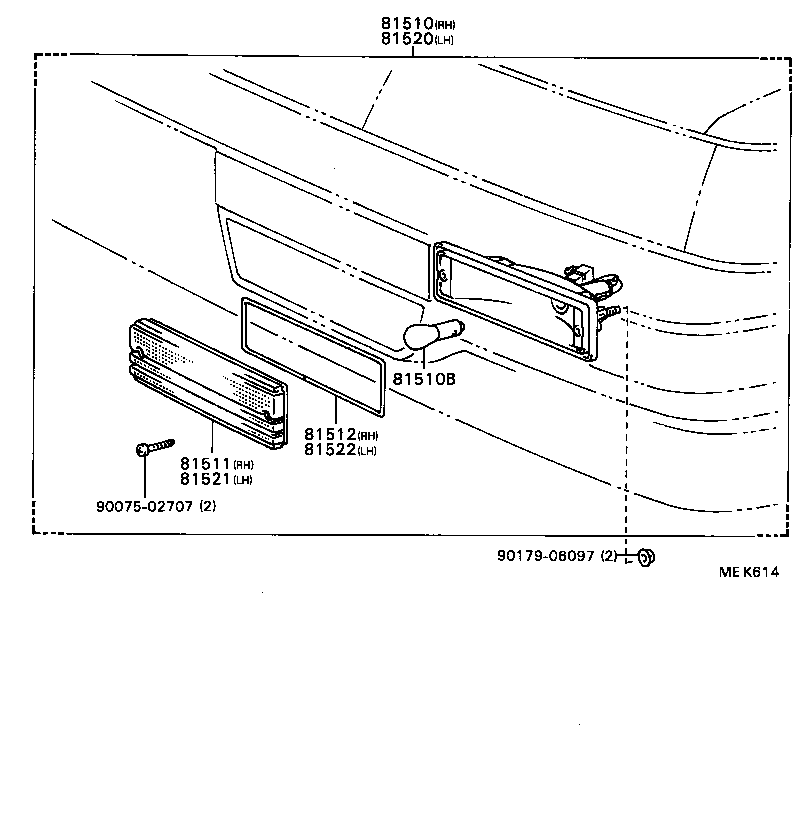 81510-24021 LAMP ASSY, FRONT TURN SIGNAL, RH product image