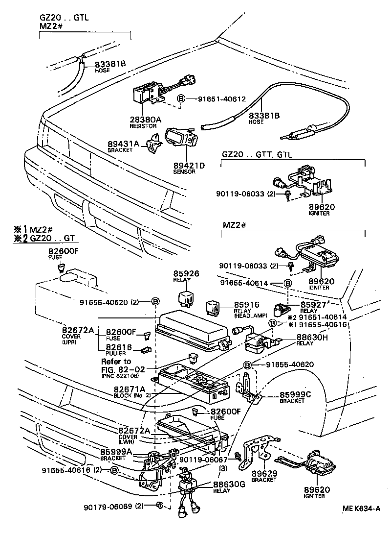 89420-24030 SENSOR, TURBO PRESSURE product image