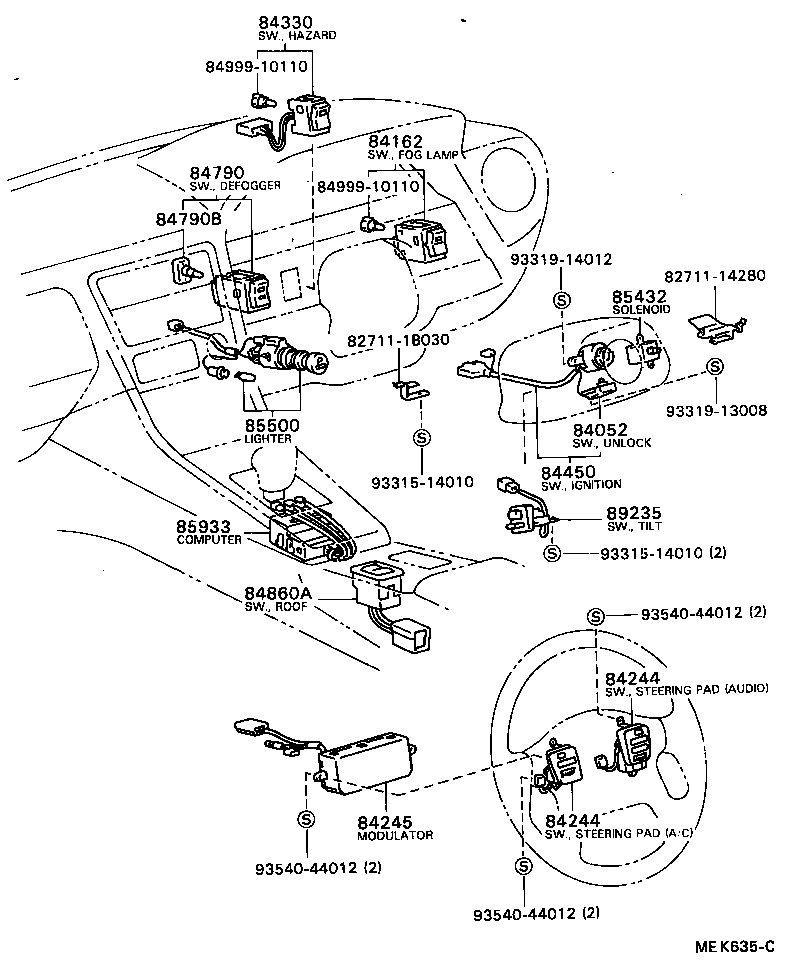 89420-24030 SENSOR, TURBO PRESSURE product image