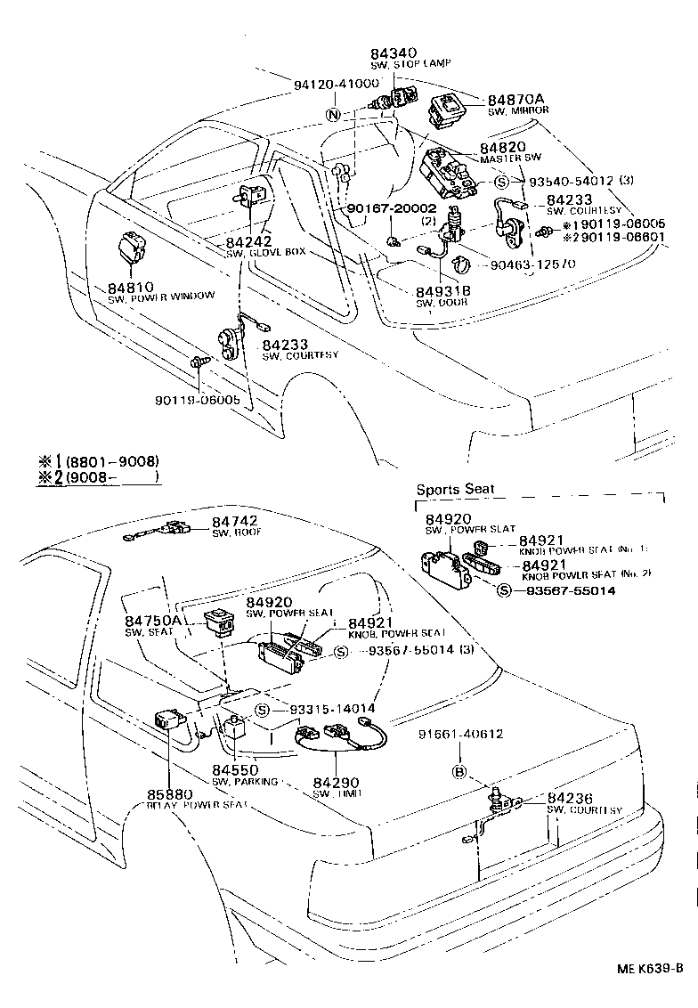 89420-24030 SENSOR, TURBO PRESSURE product image