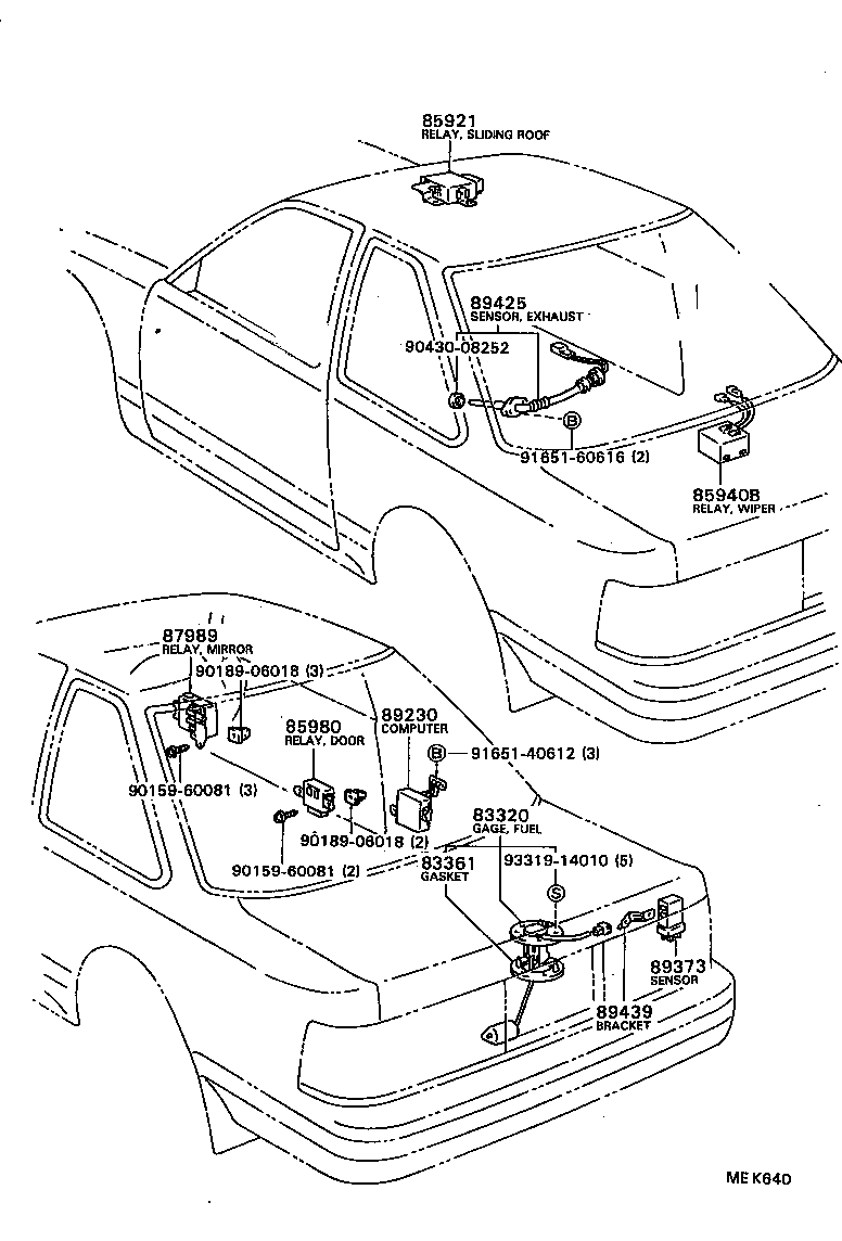 89420-24030 SENSOR, TURBO PRESSURE product image