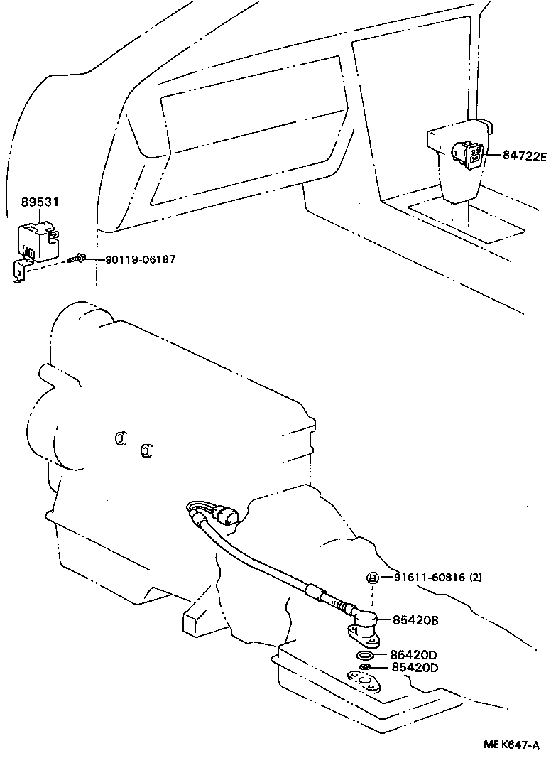 84720-24030 SWITCH ASSY, PATTERN SELECT product image