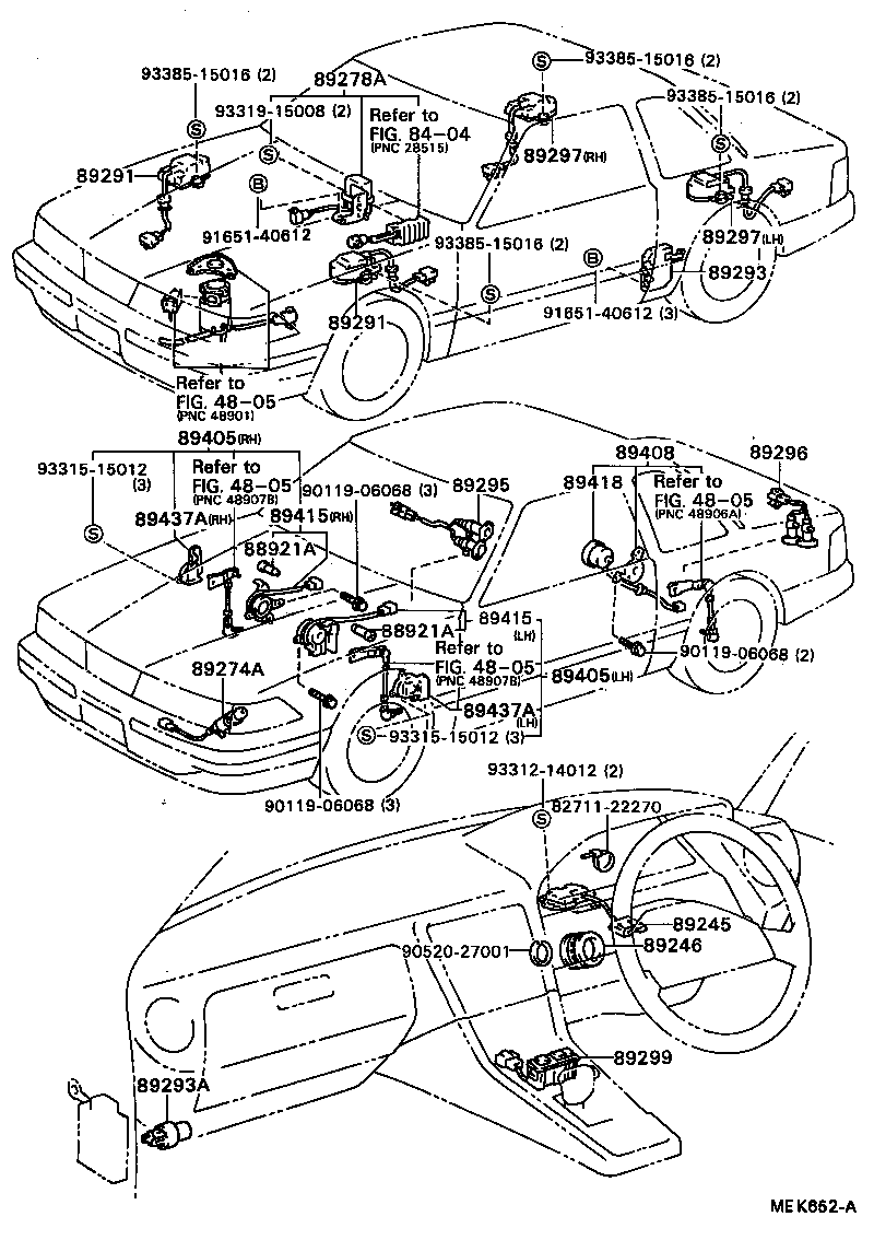 89291-24020 ACTUATOR, SUSPENSION CONTROL, FRONT product image