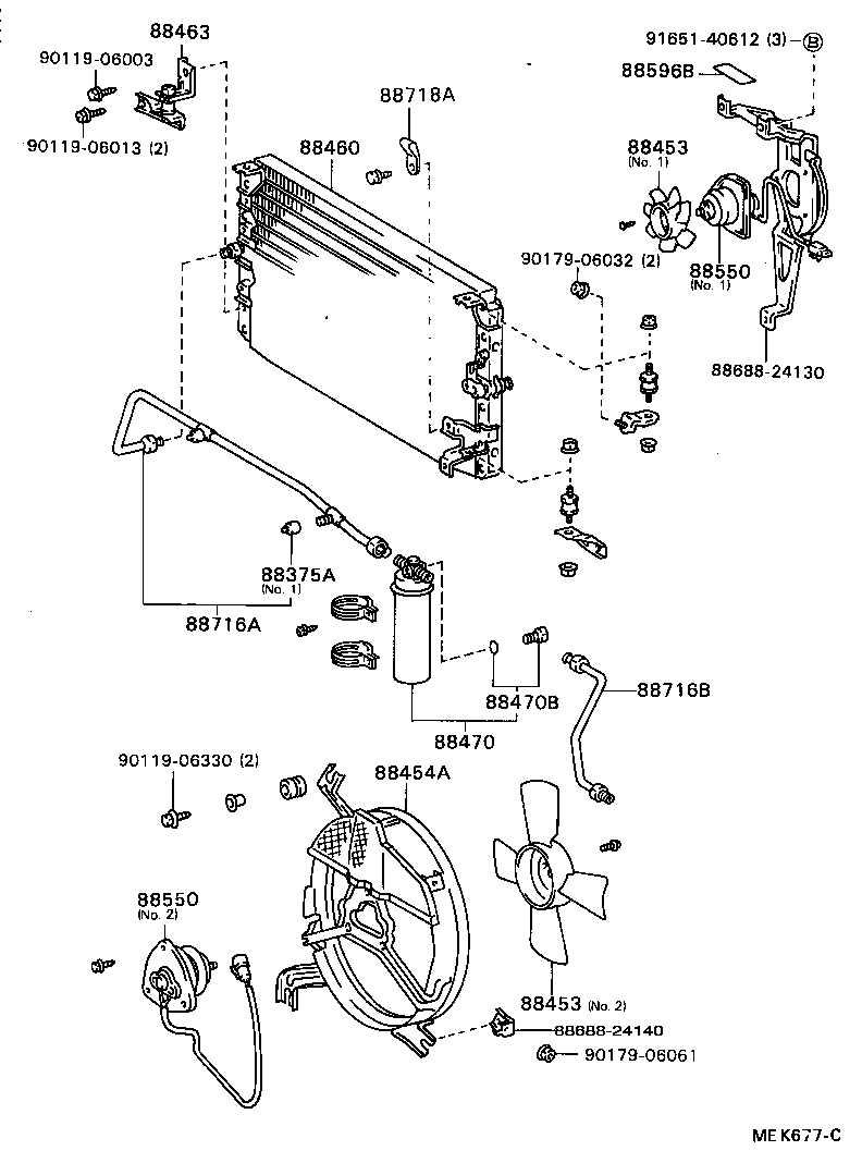 88718-24050 CLAMP(FOR COOLER REFRIGERANT PIPE), NO.2 product image
