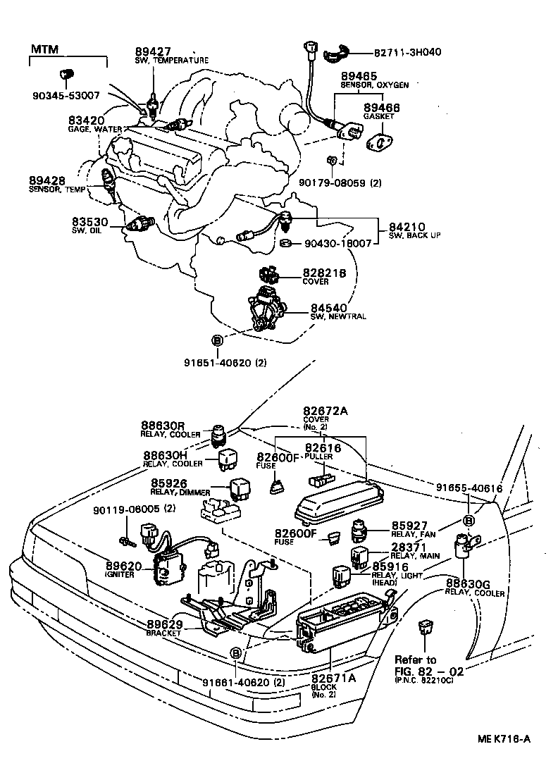 28521-64260 TIMER, PREHEATING product image