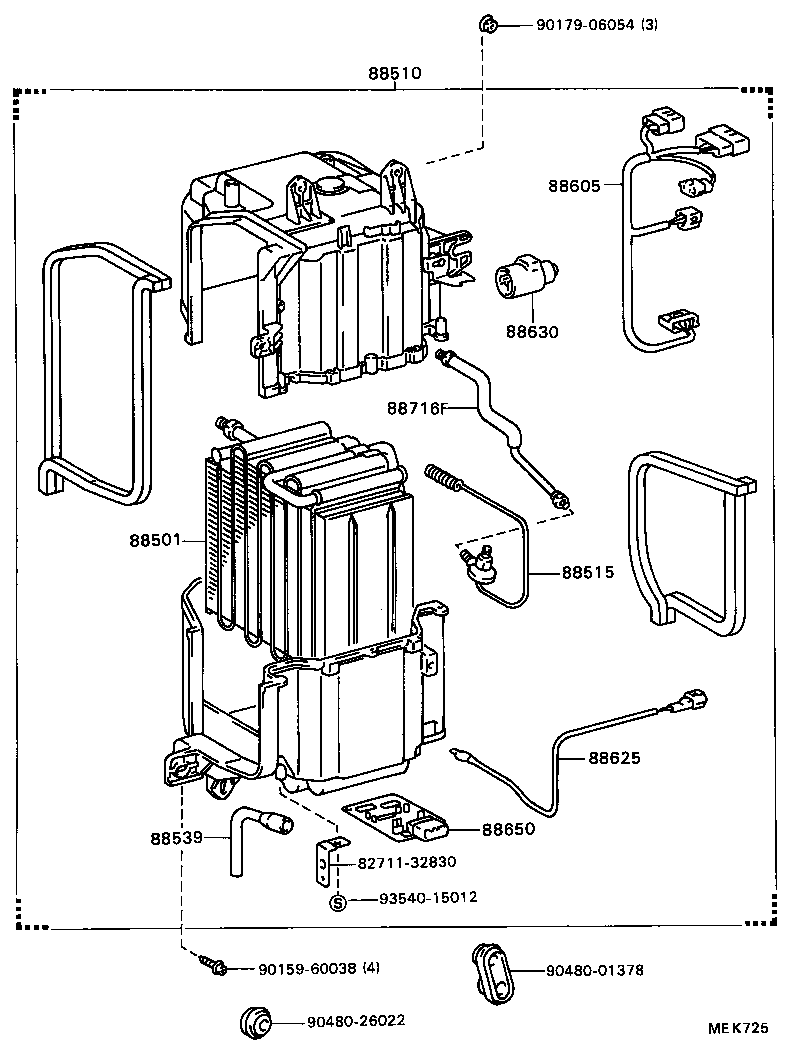 88502-32030 CASE SUB-ASSY, COOLING UNIT product image