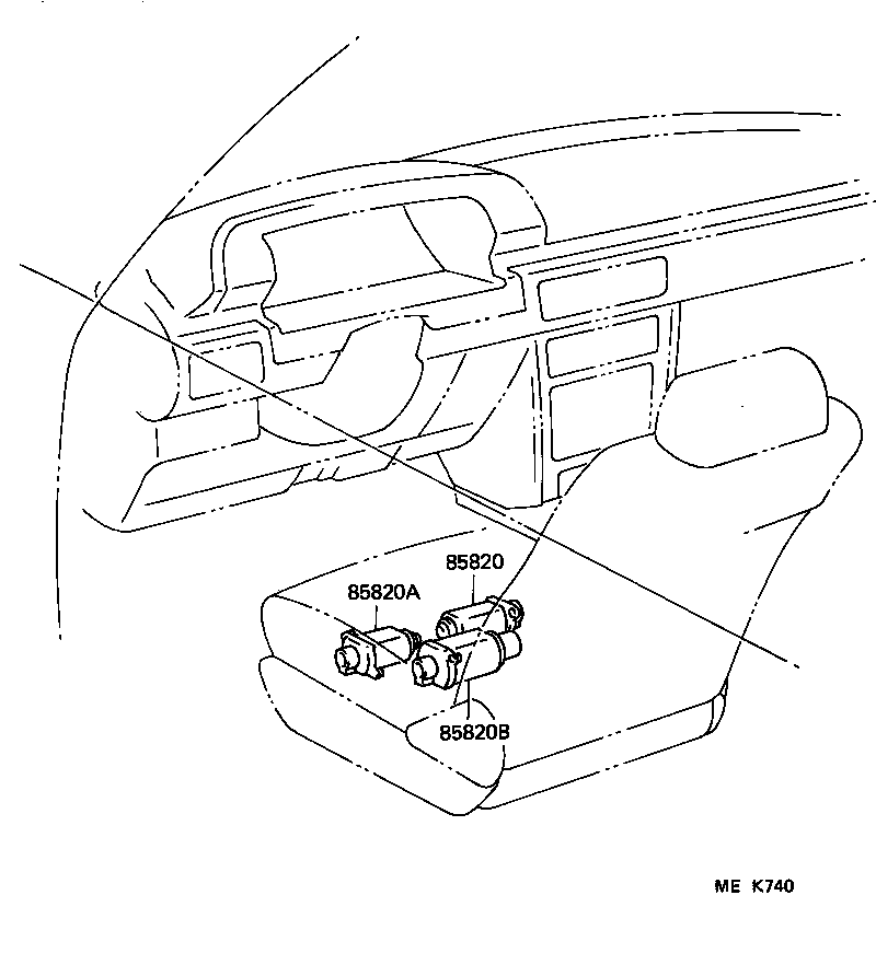 85820-22030 MOTOR ASSY, POWER SEAT (FOR REAR) product image