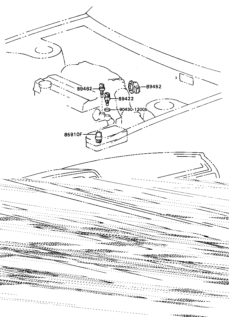 89669-32030 BRACKET, ENGINE CONTROL COMPUTER, NO.3 product image