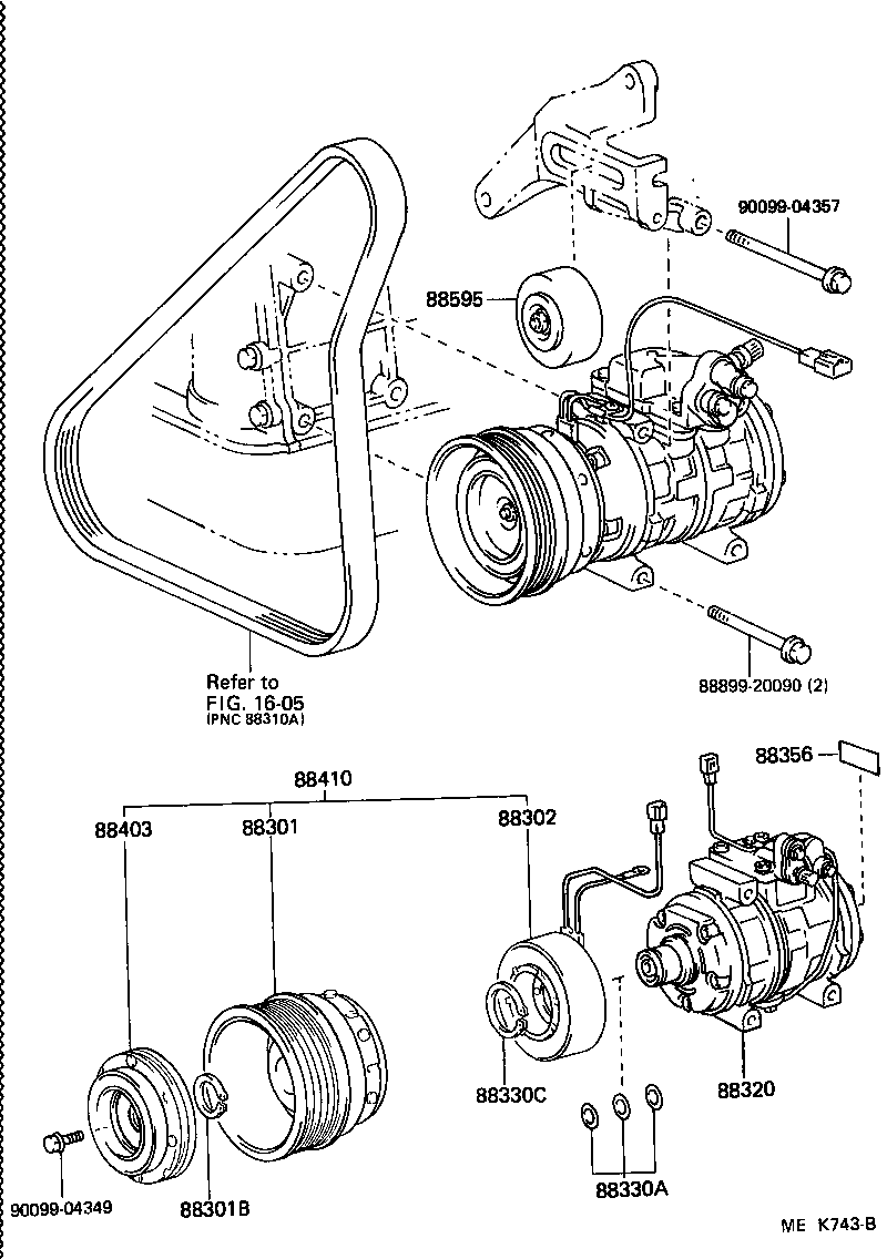 Toyota 88335-32010 GASKET KIT, OVERHAUL