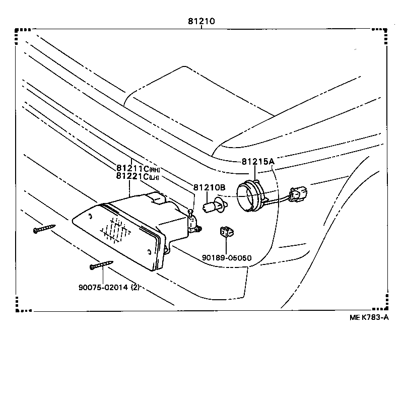 81220-19115 LAMP ASSY, FOG product image