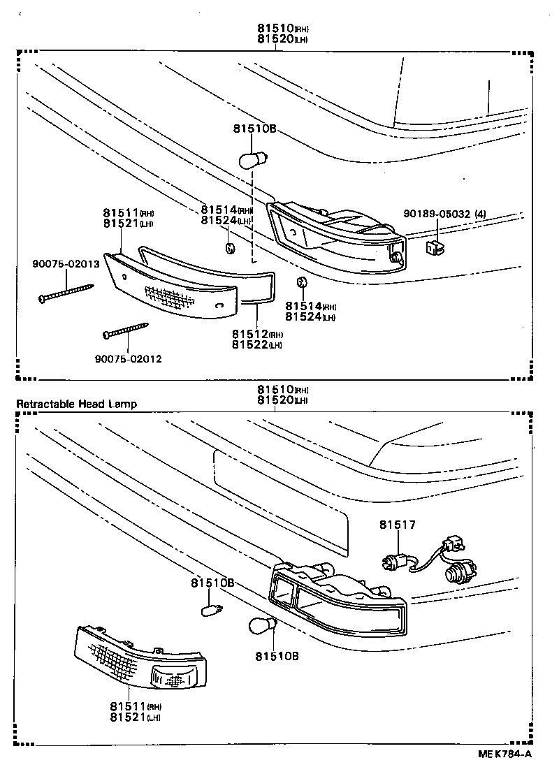 81510-80061 LAMP ASSY, FRONT TURN SIGNAL, RH product image