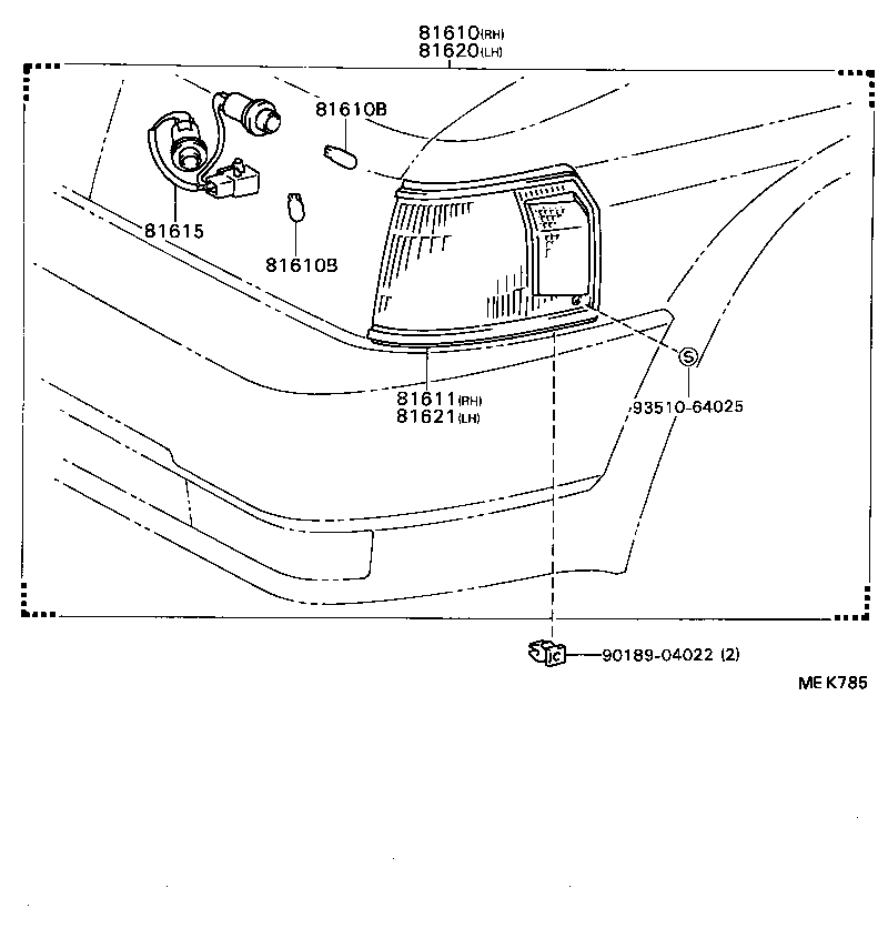 81611-16121 LENS, PARKING & CLEARANCE LAMP, RH product image