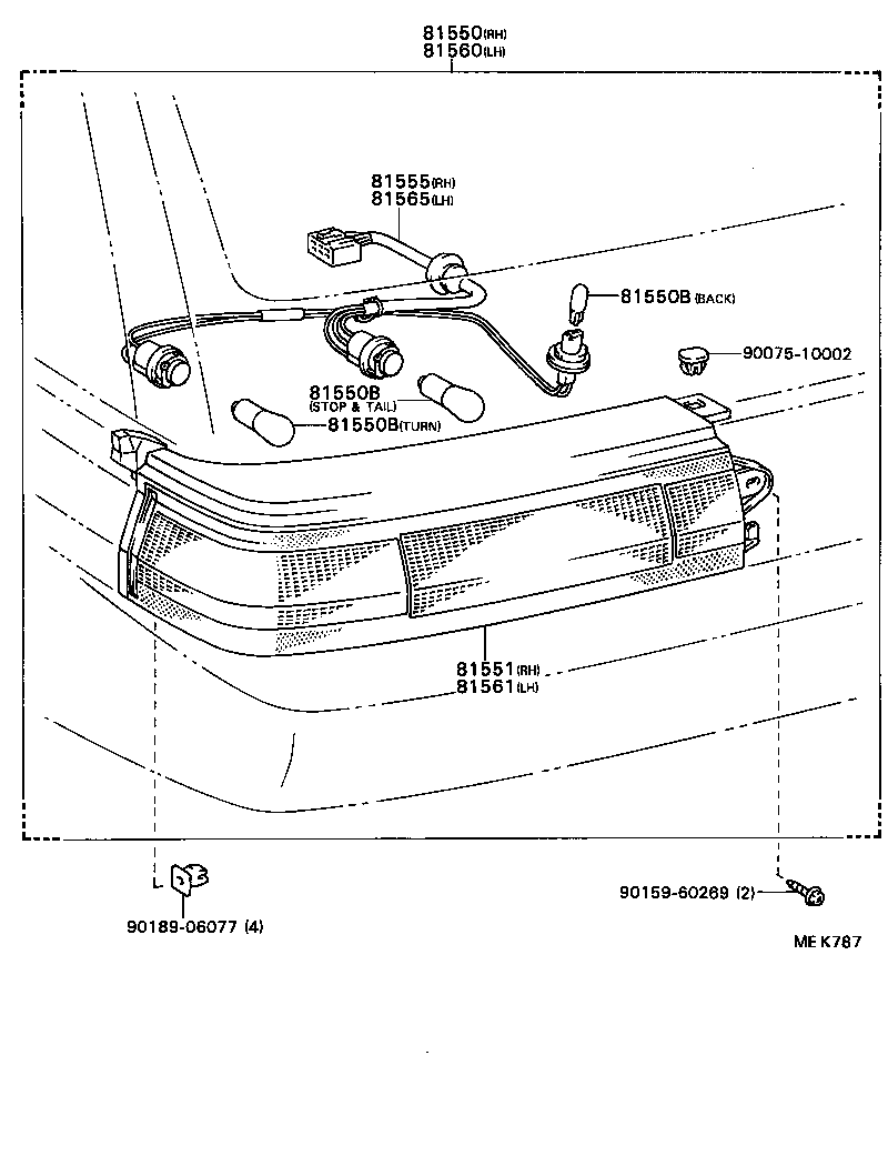 81561-16381 LENS, REAR COMBINATION LAMP, LH product image