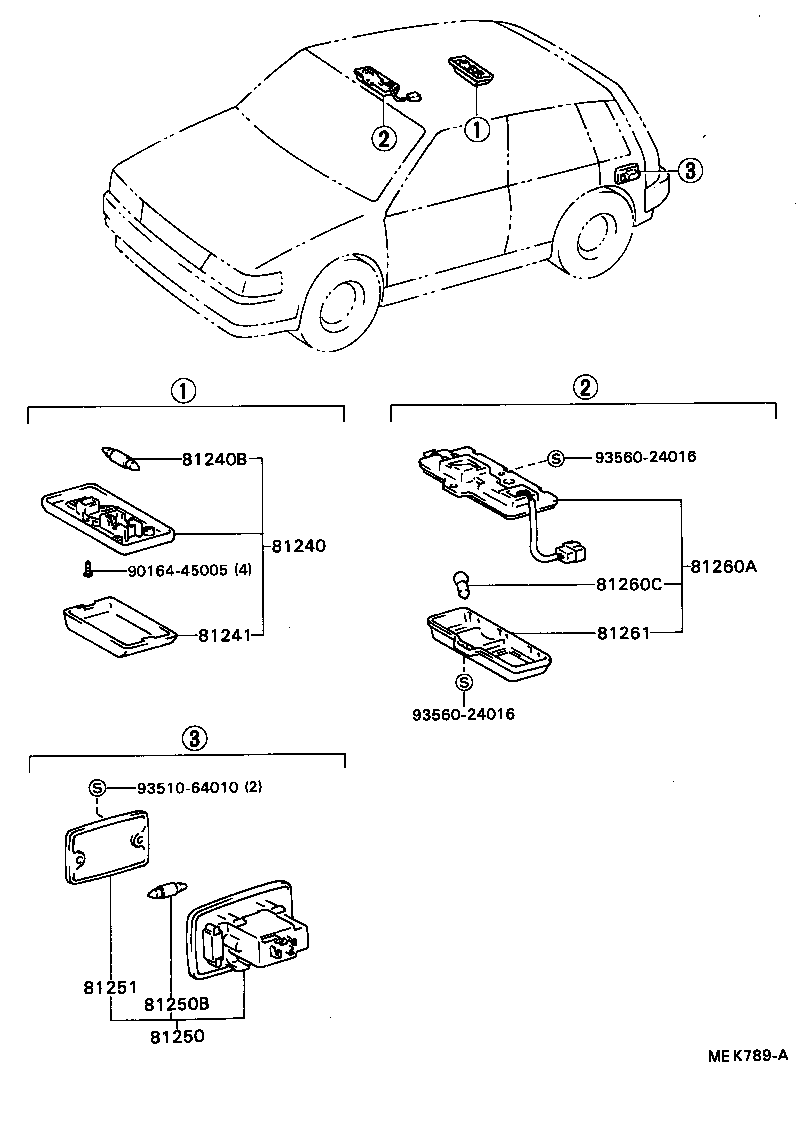 81260-16050-03 LAMP ASSY, MAP product image