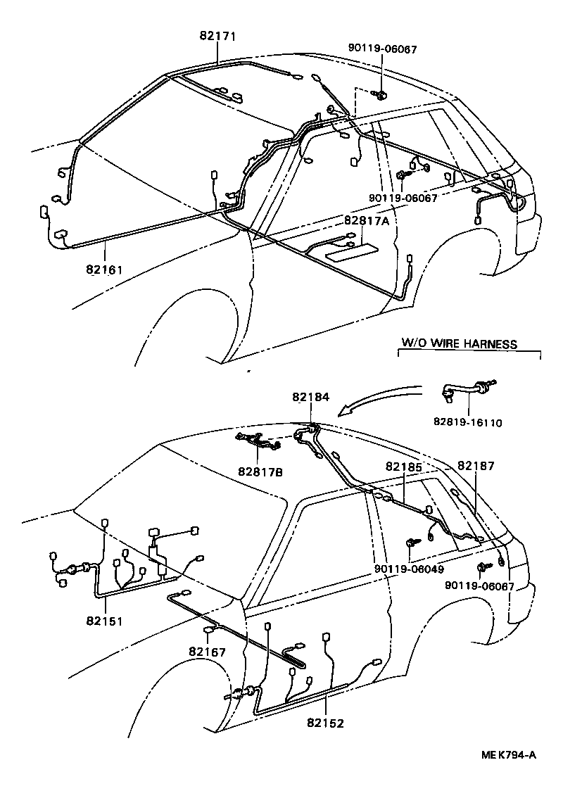 82121-16252 WIRE, ENGINE product image