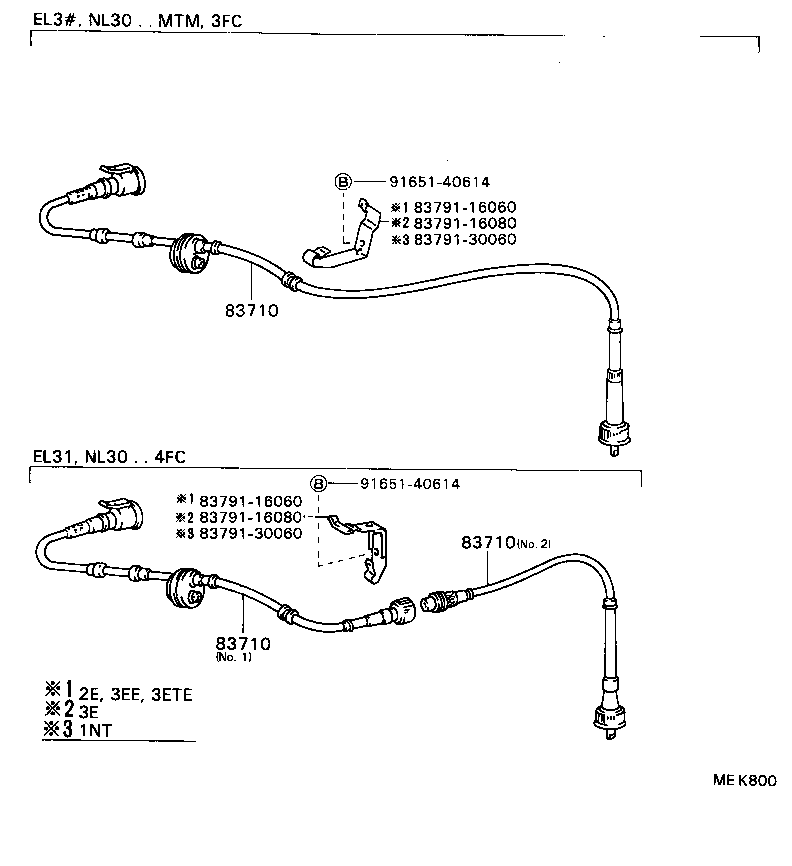 83242-16650 TACHOMETER ASSY, ENGINE product image