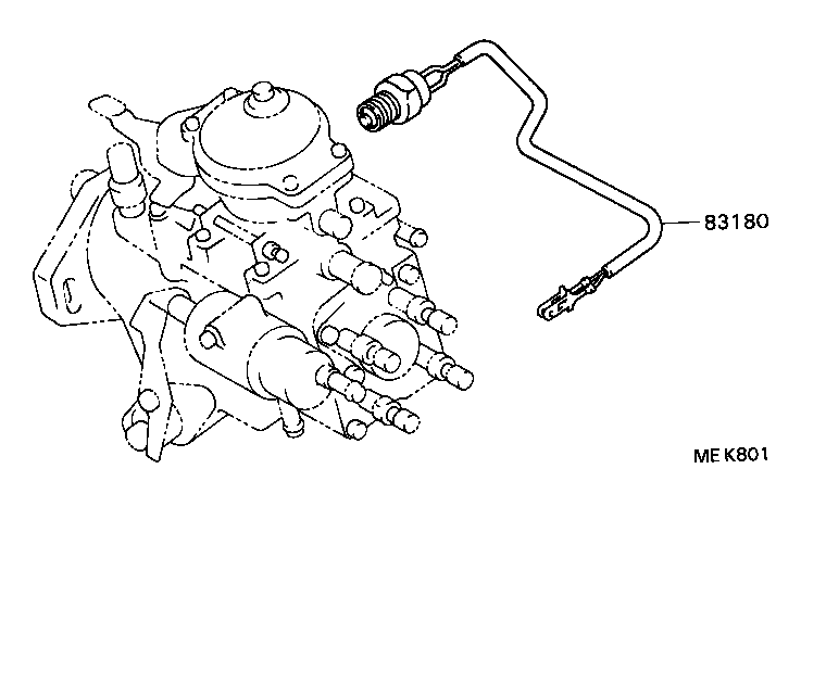 83242-16650 TACHOMETER ASSY, ENGINE product image