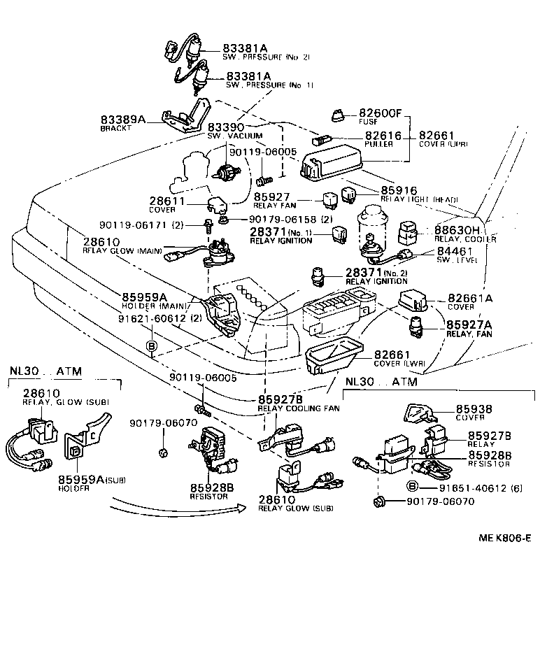 83399-16070 BRACKET, VACUUM SWITCH product image