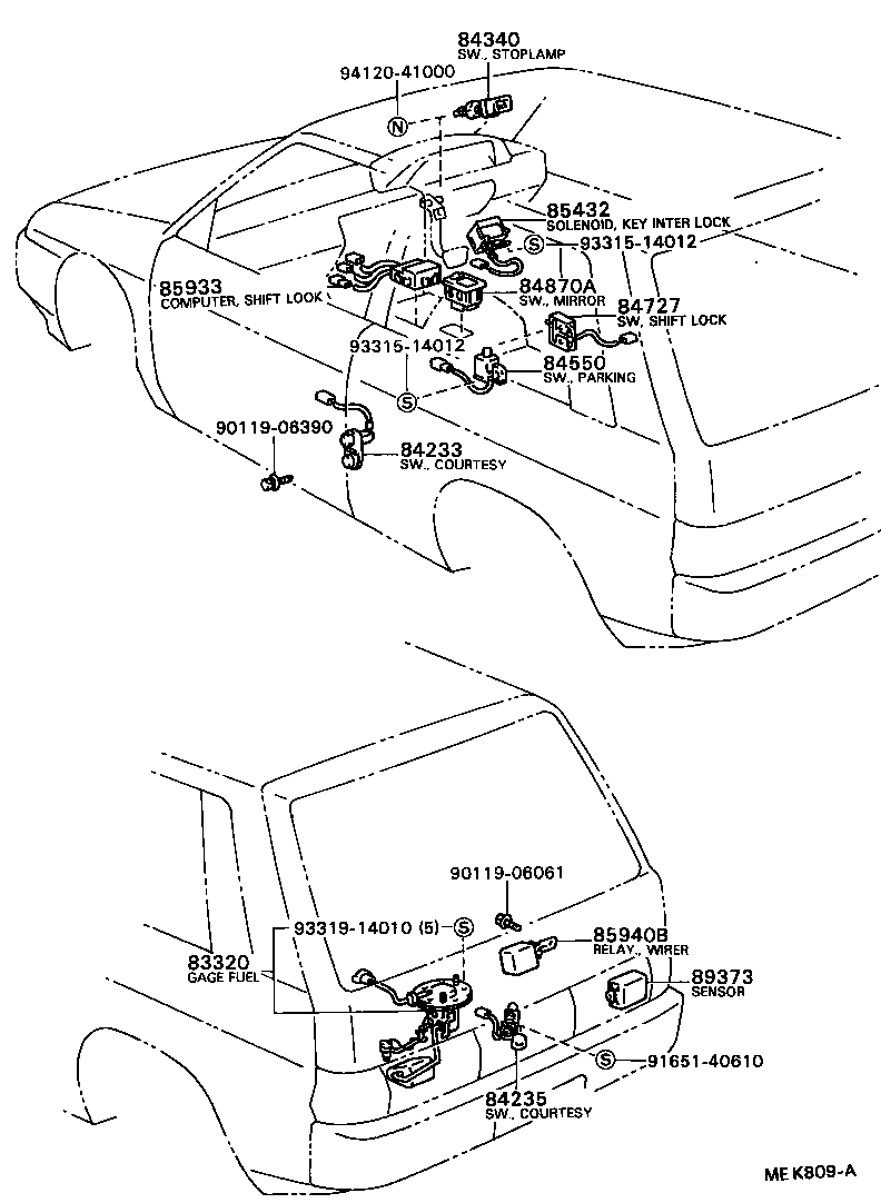 83399-16070 BRACKET, VACUUM SWITCH product image