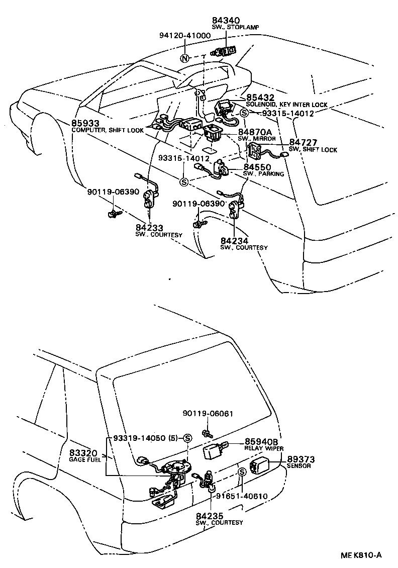 83399-16070 BRACKET, VACUUM SWITCH product image