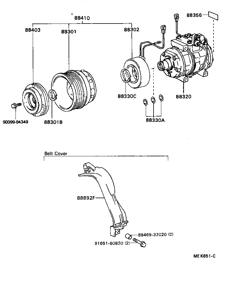 88410-20180 CLUTCH ASSY, MAGNET product image