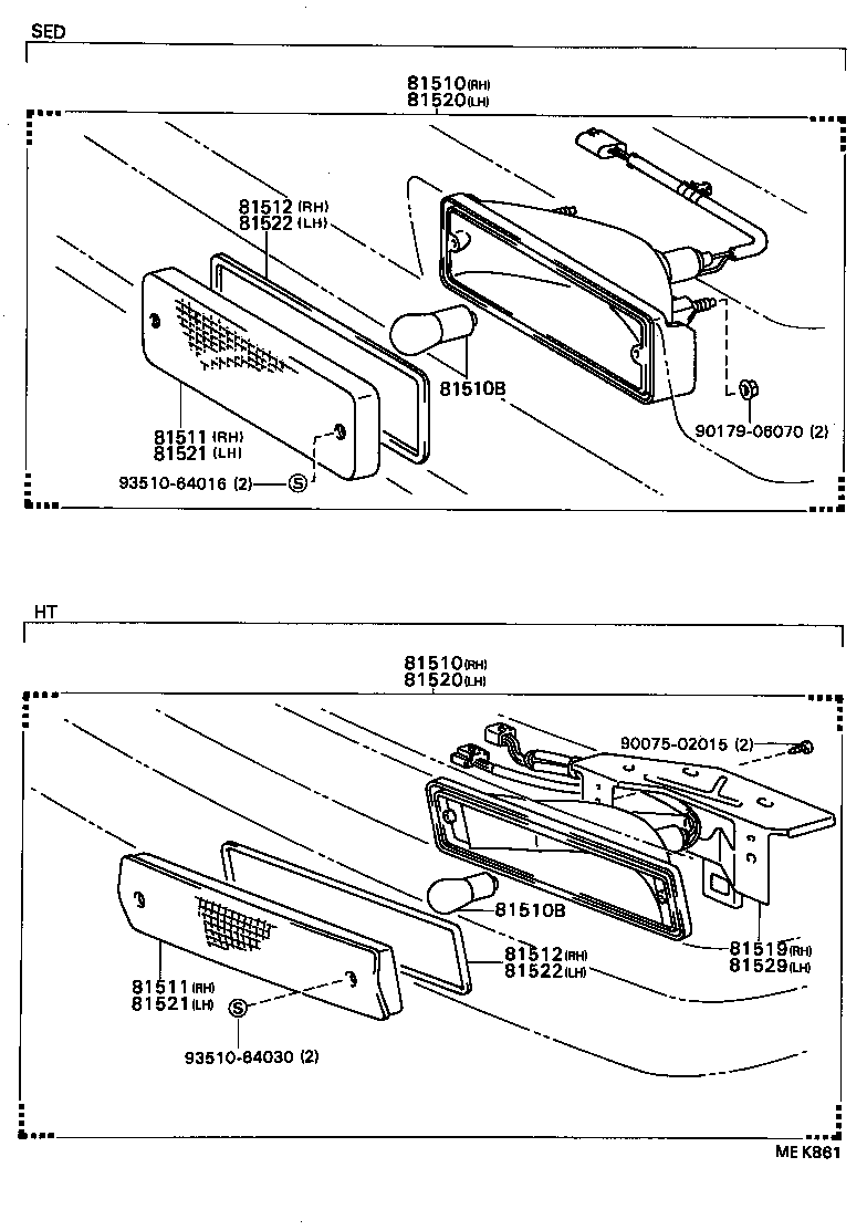 81520-39715 LAMP ASSY, FRONT TURN SIGNAL, LH product image