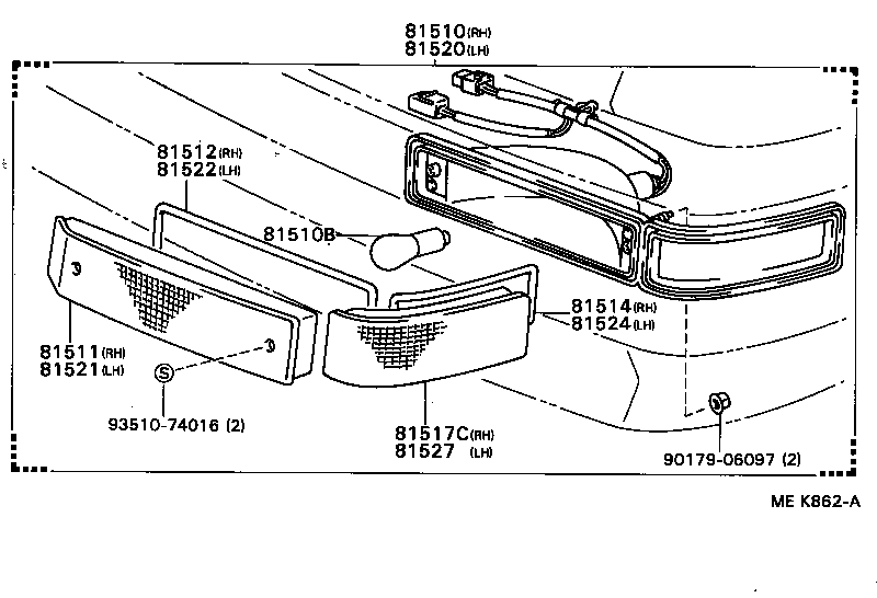 81520-39715 LAMP ASSY, FRONT TURN SIGNAL, LH product image