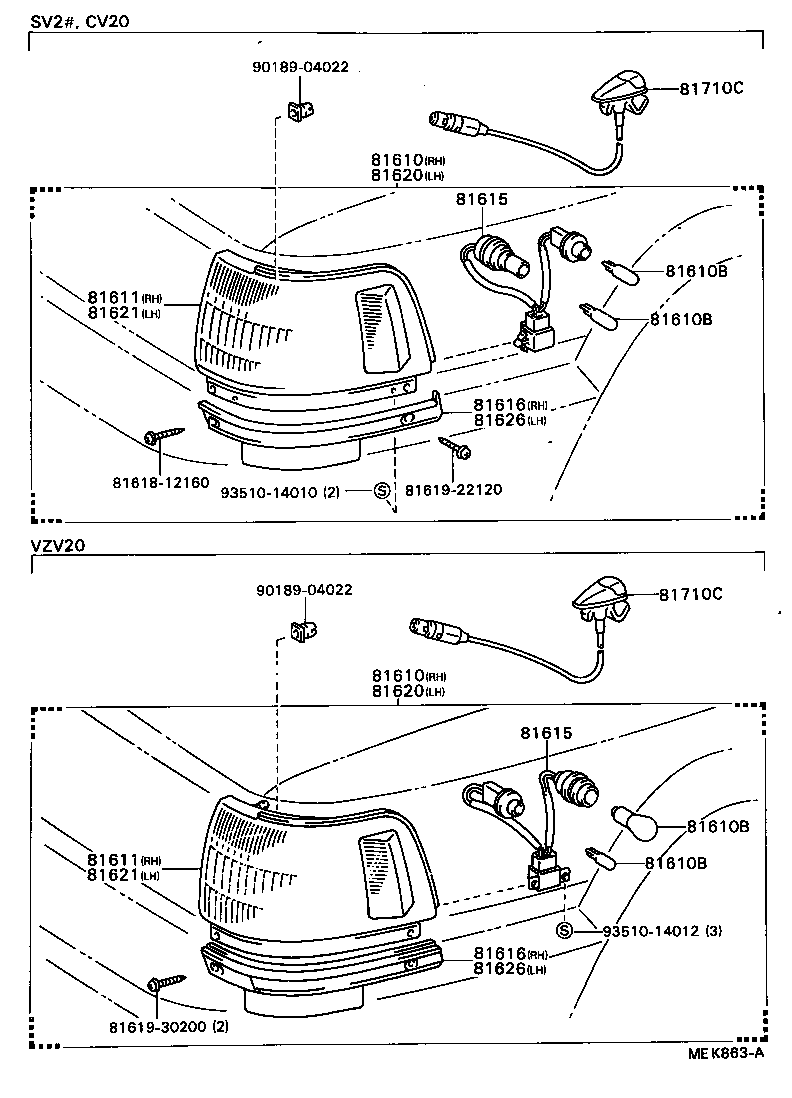 81615-32130 SOCKET AND WIRE, CLEARANCE LAMP product image