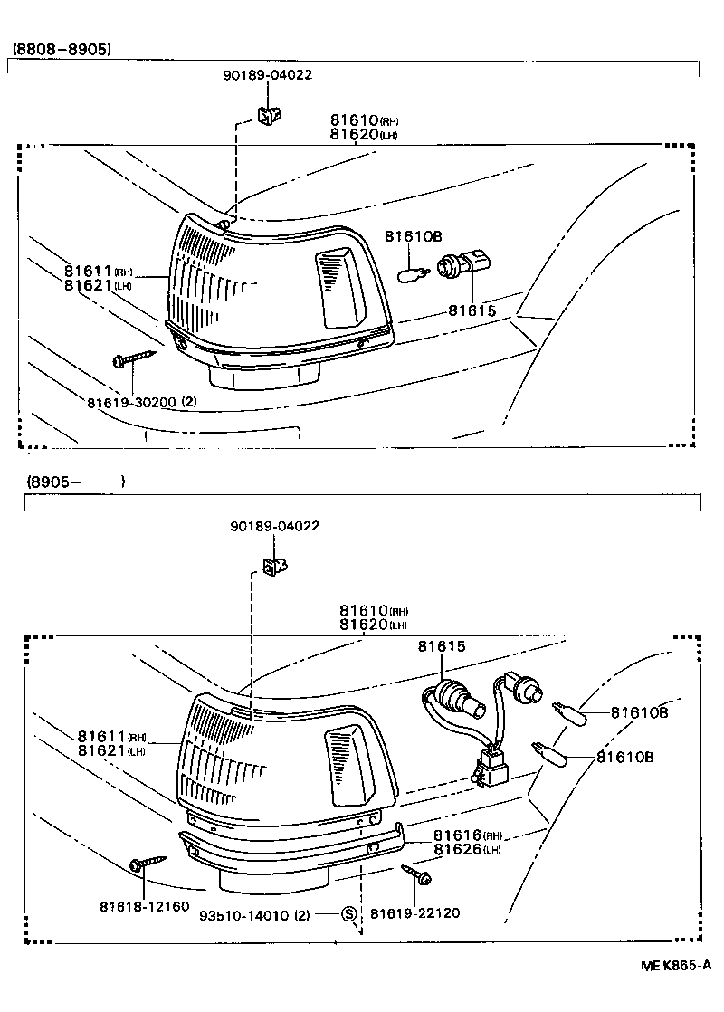 81615-32150 SOCKET AND WIRE, CLEARANCE LAMP product image