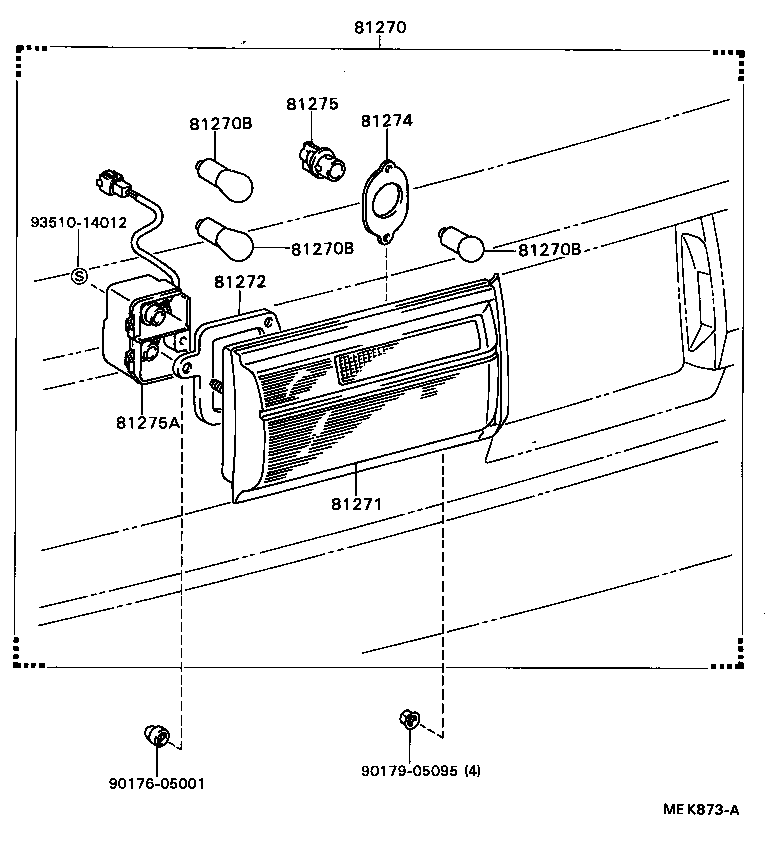81691-32031 LENS, LICENSE PLATE LAMP product image
