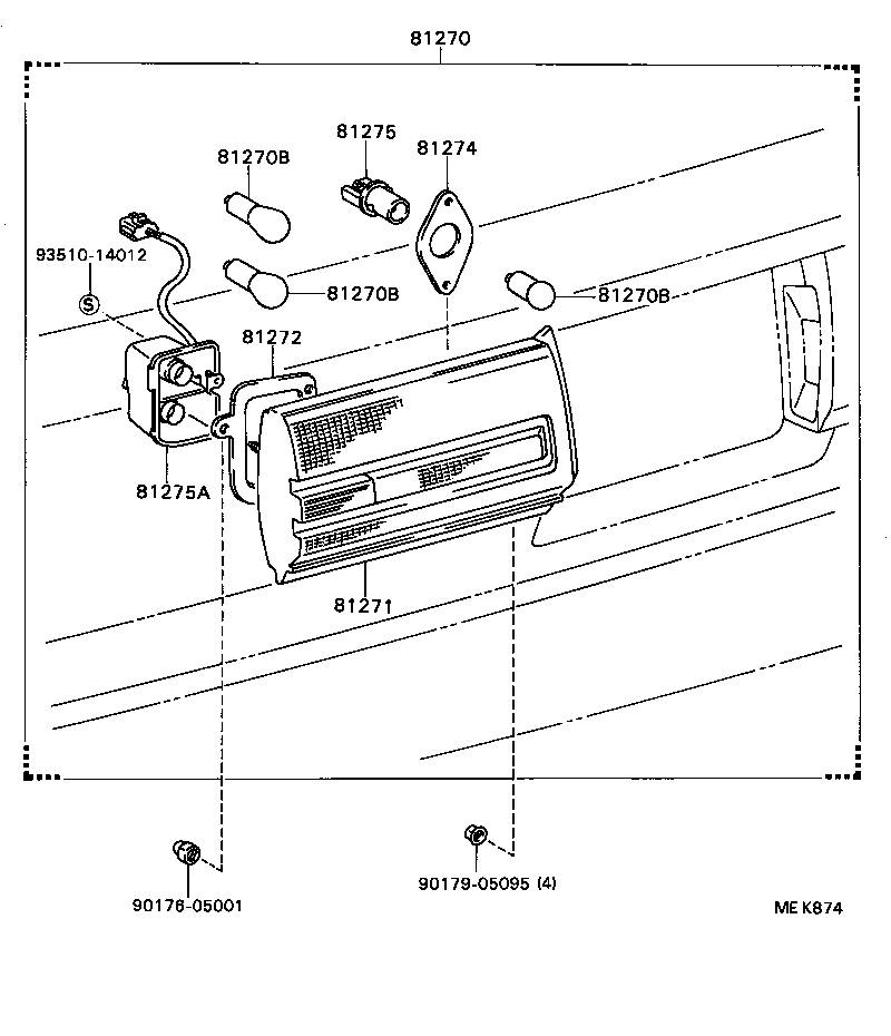 81271-32111 LENS, LICENSE PLATE LAMP product image
