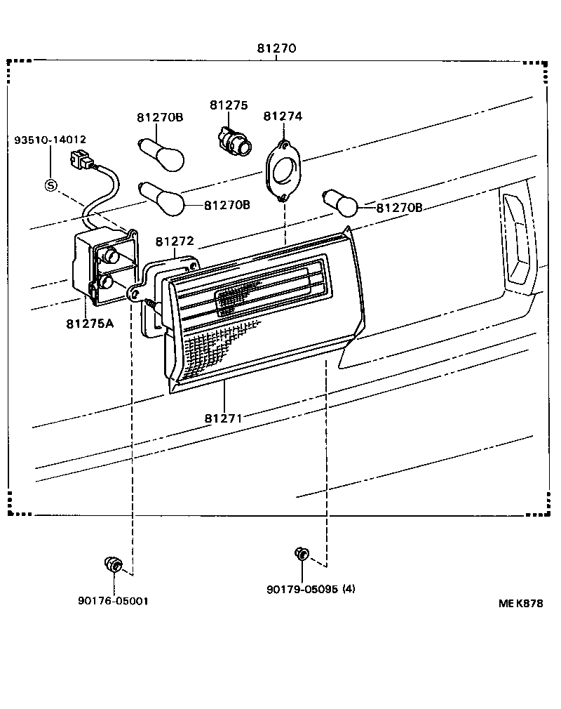 81691-32031 LENS, LICENSE PLATE LAMP product image