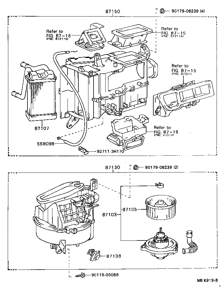 87150-32101 RADIATOR ASSY, HEATER product image