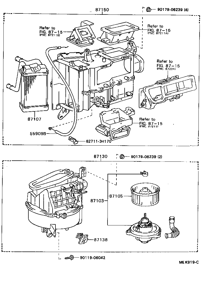 87150-32142 RADIATOR ASSY, HEATER product image