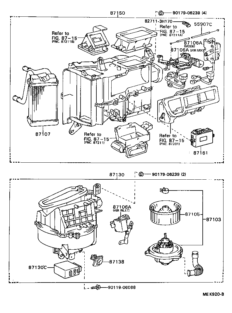 87150-32101 RADIATOR ASSY, HEATER product image