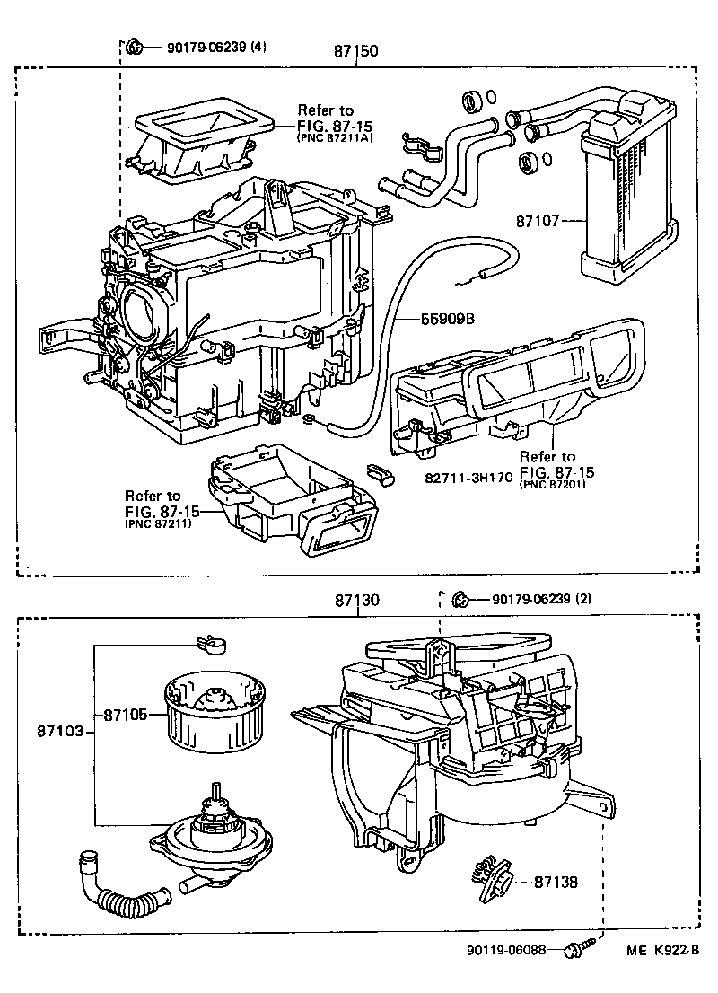 Toyota 87150-03020 RADIATOR ASSY, HEATER