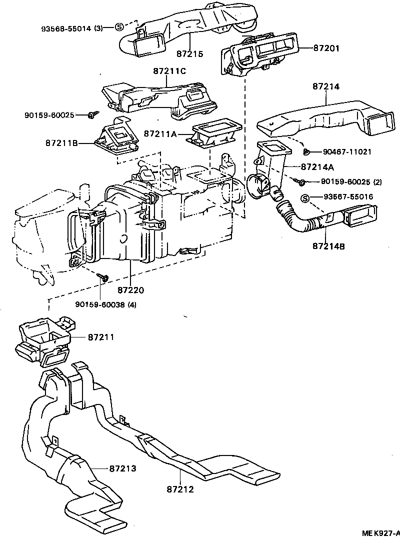 55900-32190 CONTROL ASSY, AIR CONDITIONER product image